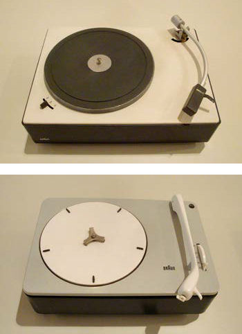 These two record players, the PC 3 SV and the PS 2, clearly show the reach of Dieter Rams' aesthetic over today's design. Rams has been often been cited as a key influence on the work of Apple's Jonathan Ive.