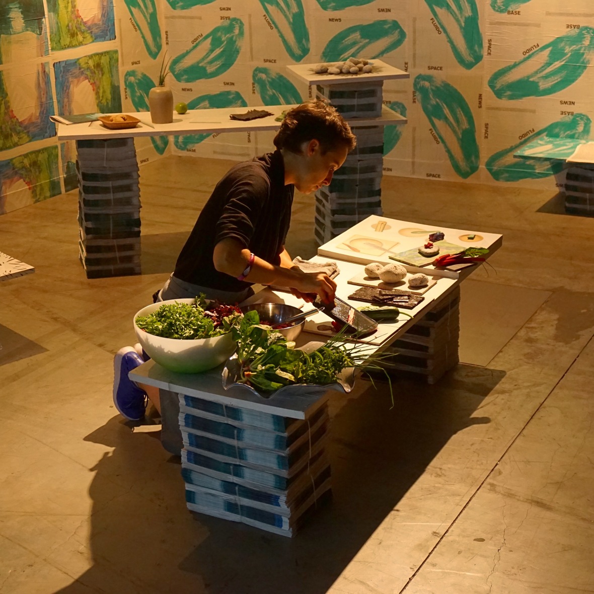 Sibylle Stoeckli's food-based performance piece is part of Artsy's collaboration with Design Miami/ Basel, in their Design Curio strand.